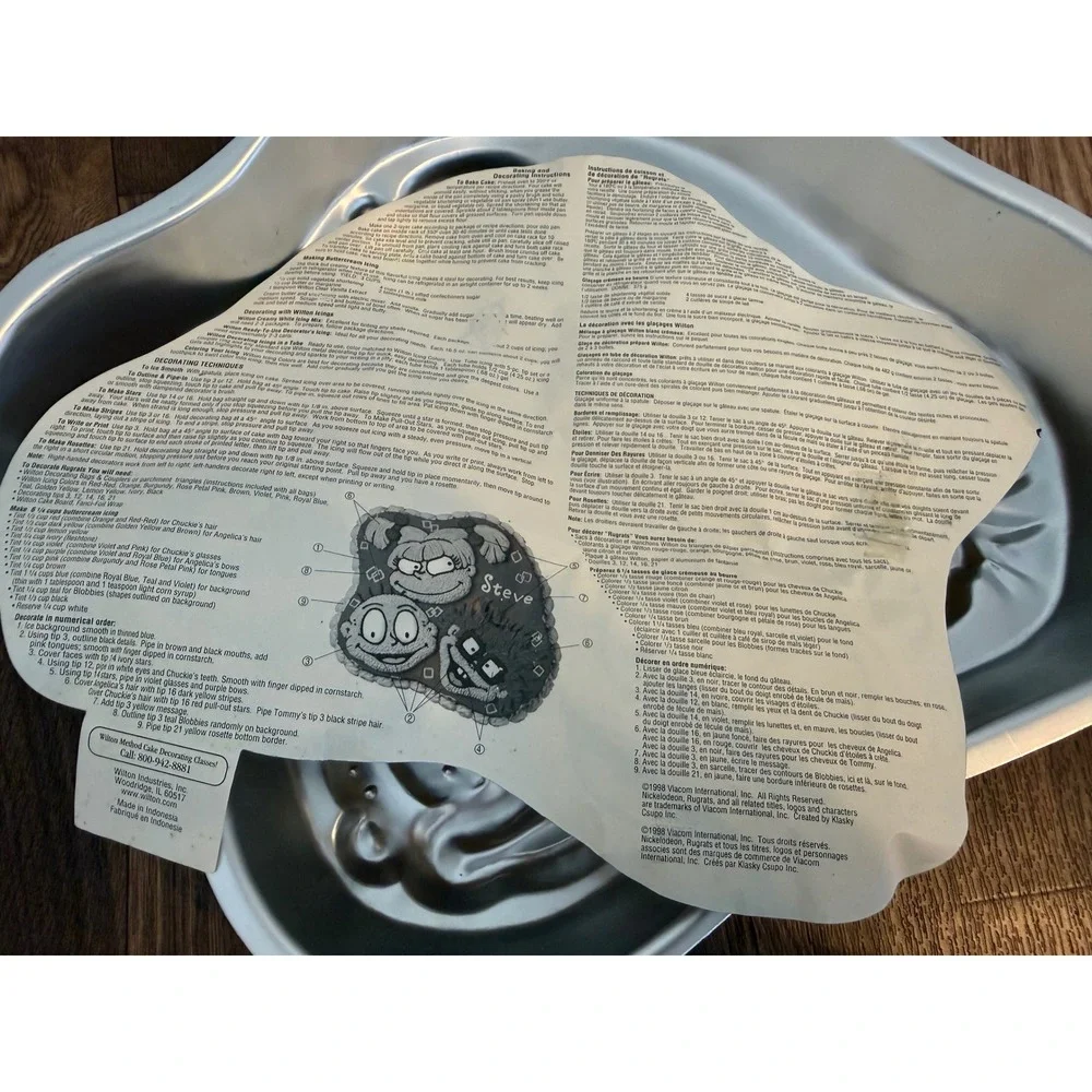 Vintage 1998 Wilton Rugrats Cake Pan Tommy Chuckie Angelic Nickelodeon 2105-3100